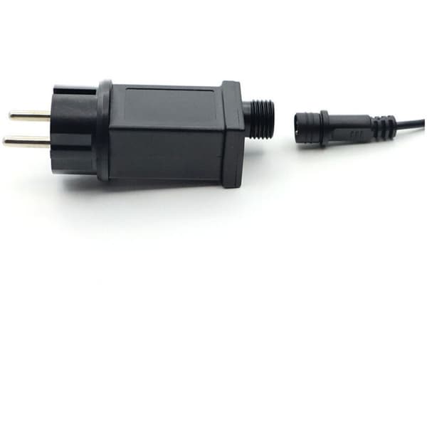 12V LED strømforsyning. IP44 LED transformer. Lavspændings LED adapter driver til julelys. Lyskæder.