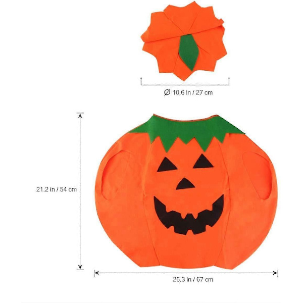 Halloween Pumpa Hatt Set
