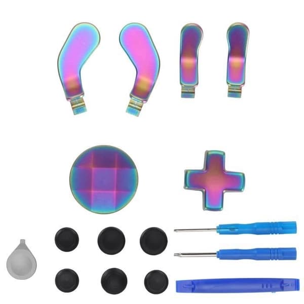 (Blå Violet) Metal udskiftningsdele sæt til Xbox One Elite Series 2 controller - Blå Lilla Blue Violet