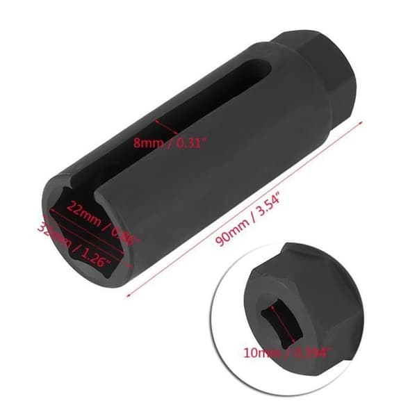 ROMANTISK Qiilu Universal Syresensor Lambda Sond Hylsa O2 7-8\" 22mm 3-8\" Drivverktyg