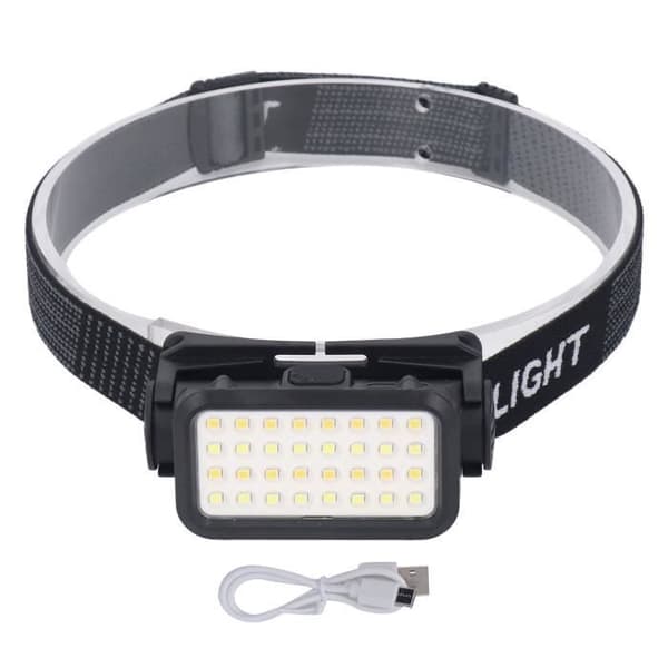 KEENSO lampe frontlys LED oplader USB 5 glasagtige lysende IPX4 lys SC022