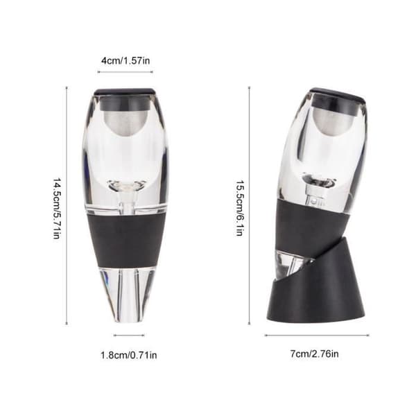 Vinlufter - Vinlufter - Model med stativ - Akryl - Moderne design - 3 dele