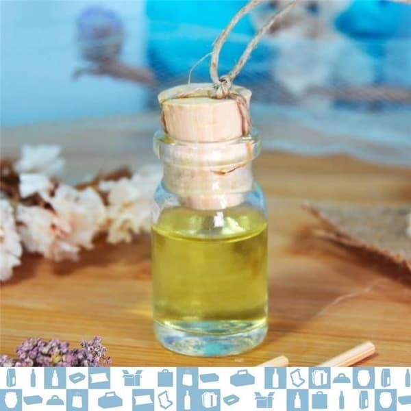 20x Mini Glasflasker 7ml med Korkpropper - Små Flasker til Diffusere, Bryllupsgaver