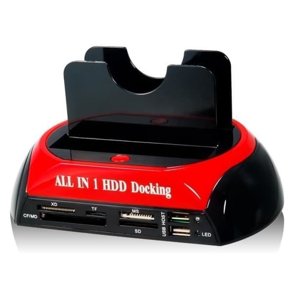 Dockningsstation Allt-I-Ett dubbel SATA / IDE HDD
