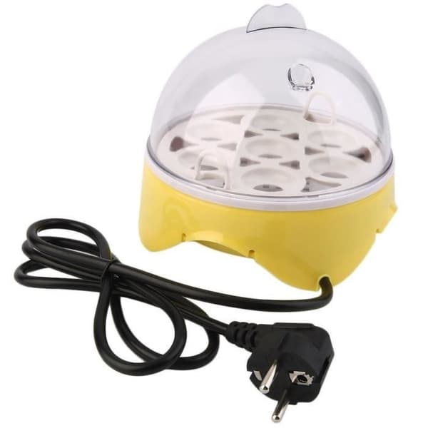 7-Egg Inkubator, Digital Klekkeinkubator, Mini Kylling- og Andeegg Inkubator, Eggklekker