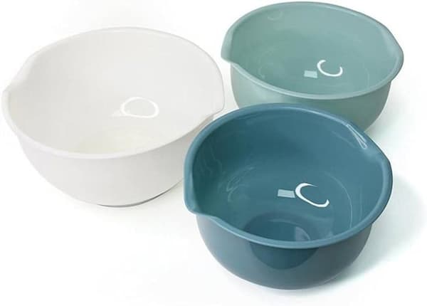 Set med 3 blandskålar - Ej specificerat - Plast - Halkfria - Stapelbara - Multifunktionella