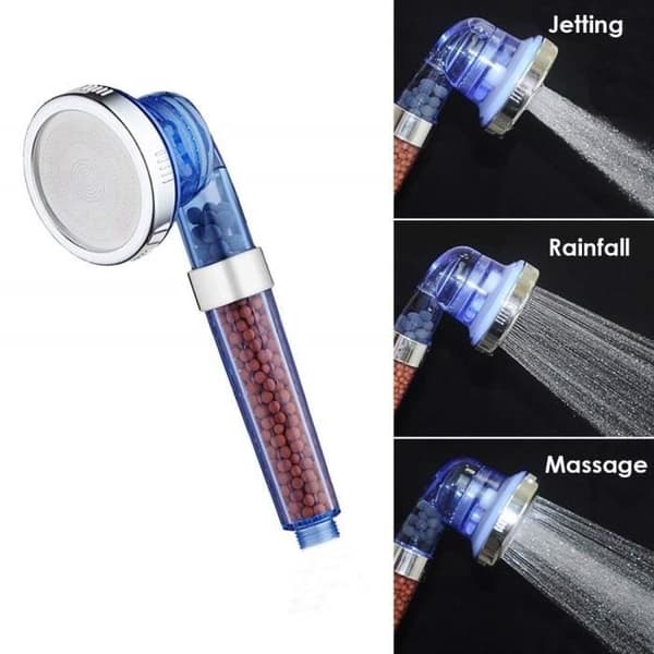 Nosame Duschmunstycken, 2-pack - AISTUO - 3-läges Duschmunstyckeskomponenter - Vattenbesparande