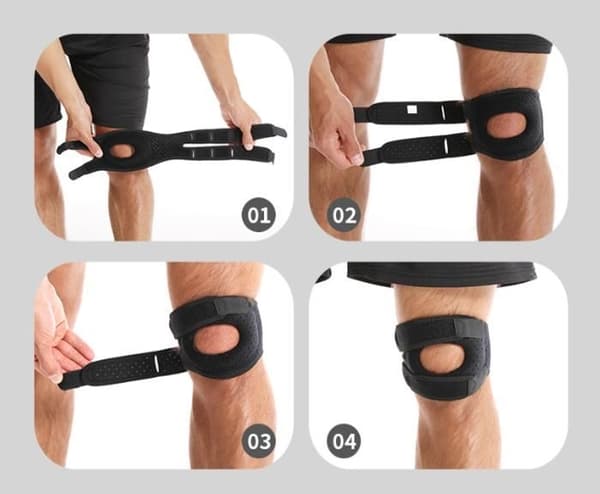 Knäskydd - Orthopatella - Justerbart - Lättviktskomfort - Förstärkt stöd - Unisex