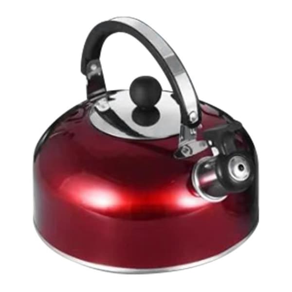 (Rød) Fløjtekedel - SURENHAP - 3L - Rustfrit stål - Rød - Ergonomisk Red
