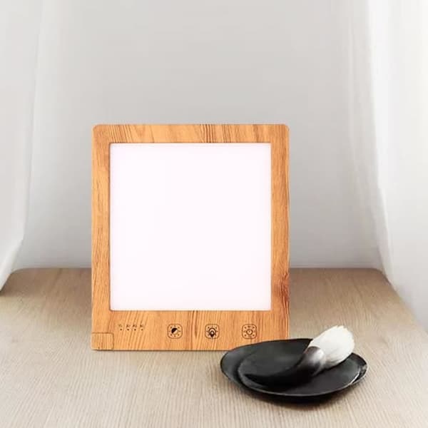 Terapi Lampa - QQMORA - Fullspektrum Ljusterapi 10000LX - Dimbar - Timer - Touchkontroll