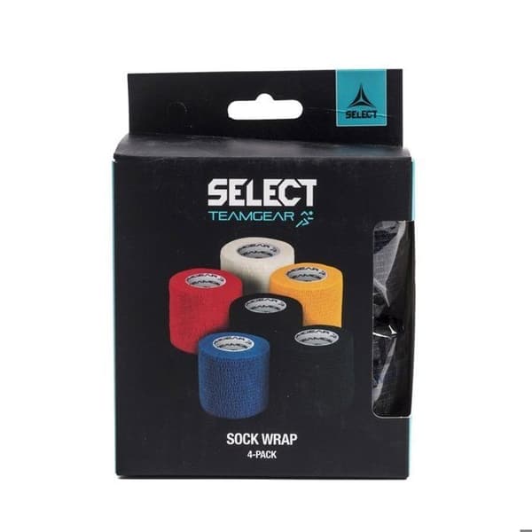 (svart) Parti med 4 band strumpor Select black