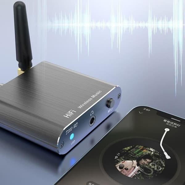 LAM-D300 Trådløs Bluetooth 5.2-mottaker Bluetooth AUX-adapter Lav Latens CSR APTX Bluetooth-lyd