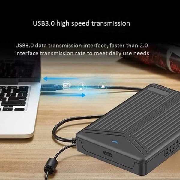 USB 3.1 2.5 Tommer SATA Mobilt Harddisk Kabinet SSD Harddisk Kabinet 15mm Harddisk Understøttelse Laptop