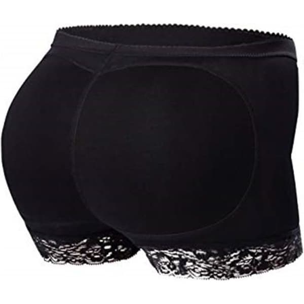 (m-Sort) Kvinders sorte blonde push-up trusser - Balde løft - Størrelser S til 3XL Black m