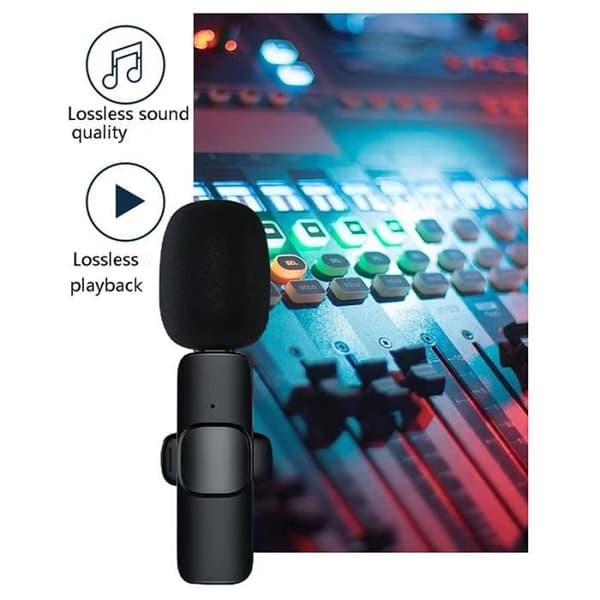 Micros - Mini professionel trådløs lavalier mikrofon, 3,5 mm, til kamera, bærbar computer, MacPle