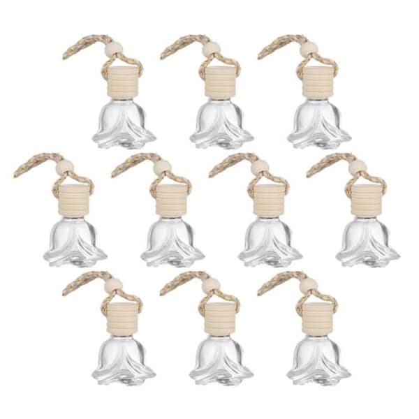 10 stycken 8ml Bilhängande Diffuser, Hängande Eterisk Oljediffuser, Påfyllningsbar