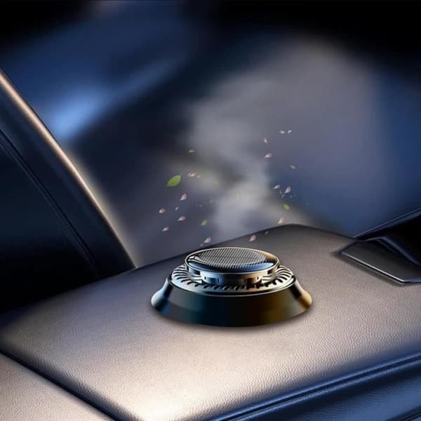 Solarbil Luftfrisker Diffuser, Solar Eterisk Olje Diffuser for Bil, Lukter Godt i Bilen Din