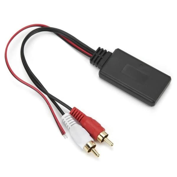Qiilu Bil Bluetooth-moduladapter RCA Radio Bluetooth 5.0 Trådløst Lydmusikkabel til bil
