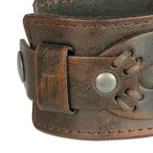 Læderarmbånd til mænd Force Cuff Antik Brun - Mærke - Model - Læder - Brun - Mænd