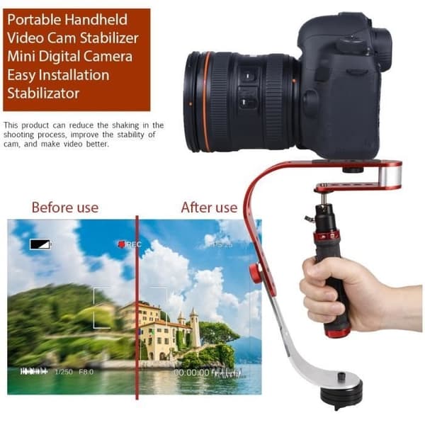 Högkvalitativ portabel videostabilisator för kameror