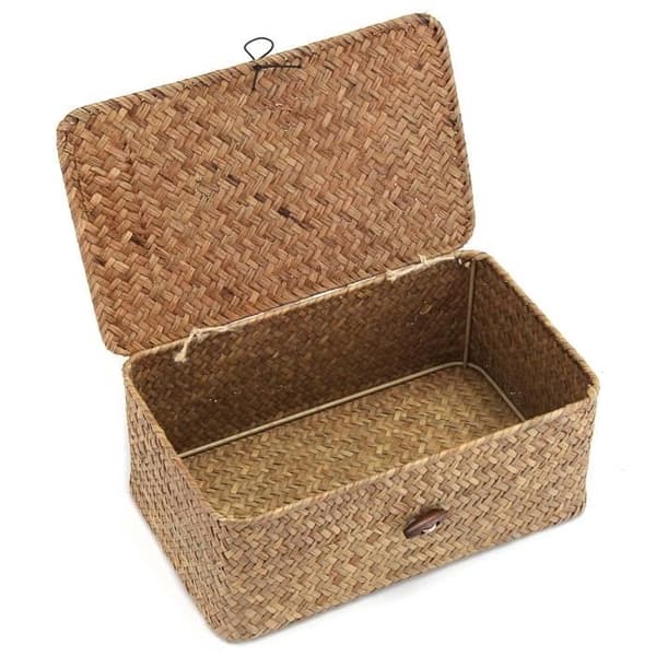 TEMPSA Förvaringslåda i Korg med Lock 26×16×9cm
