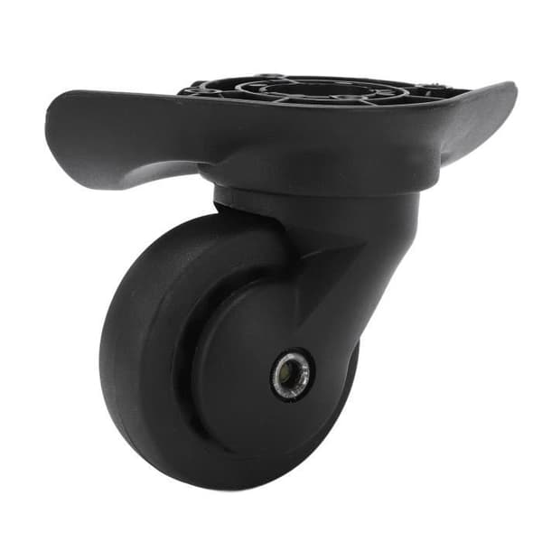 (Sort) Drejelige hjul - EJ.LIFE - Sort - Lydløs - 5 cm - 2 hjul Black