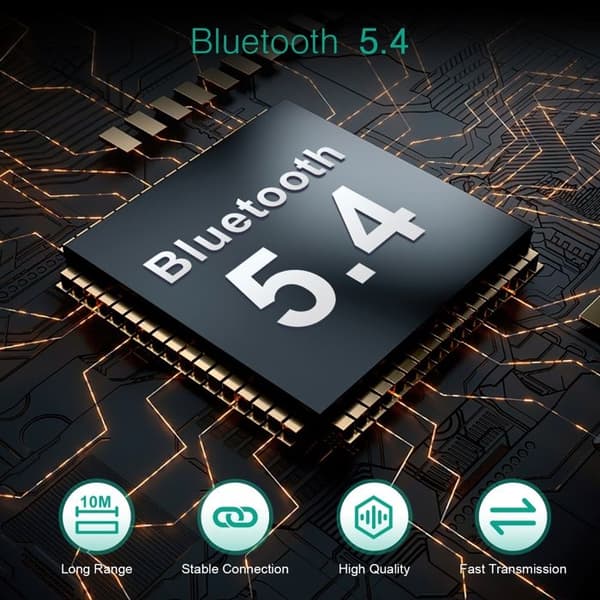 Bluetooth Transmitter Receiver, Trådløs Bluetooth Adapter, Bluetooth 5.4 Audio Adapter Musikmodtager