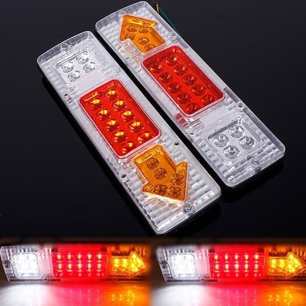 2 stk. 12v 75LED Bagstopindikatorlys til båd, bil, trailer, lastbil