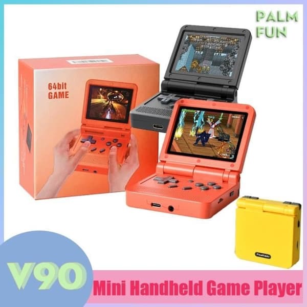 64GB - Sort - V90 Udendørs Spillekonsol, Retro Videospilafspiller, Open Source, Mini Bærbare Konsoller, 64