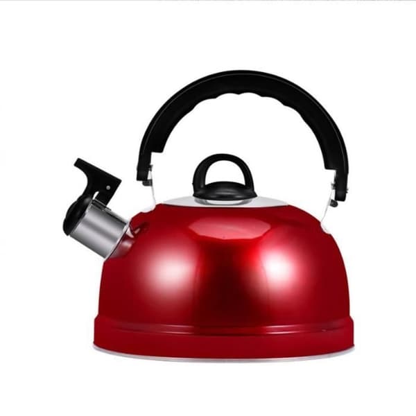 (Rød) Fløytekjele - SURENHAP - 3L - Rustfritt stål - Rød - Ergonomisk Red
