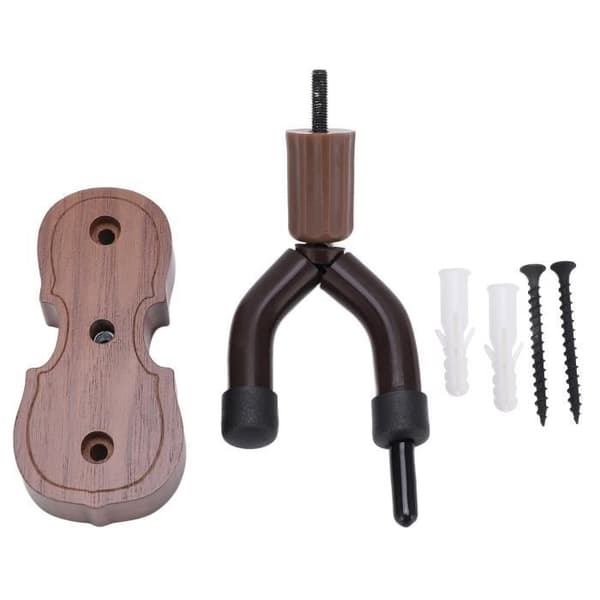 TMISHION Violin Krog, Sort Valnød Træ Violin Krog Holder med Kroge