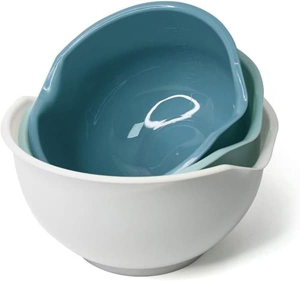Set med 3 blandskålar - Ej specificerat - Plast - Halkfria - Stapelbara - Multifunktionella