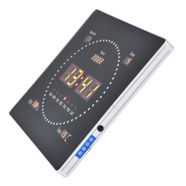 Digital Väggklocka - DILWE - Stor LED-Display - Modern Design - EU-kontakt - Inomhus