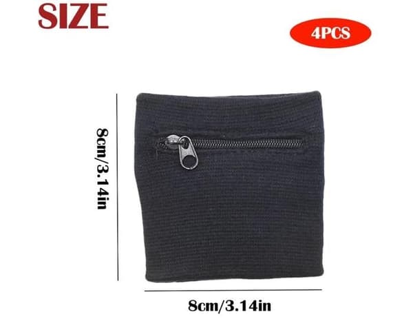 Armbandsplånbok - Ej specificerad - 4 stycken - Elastisk - Andningsbar - Svart