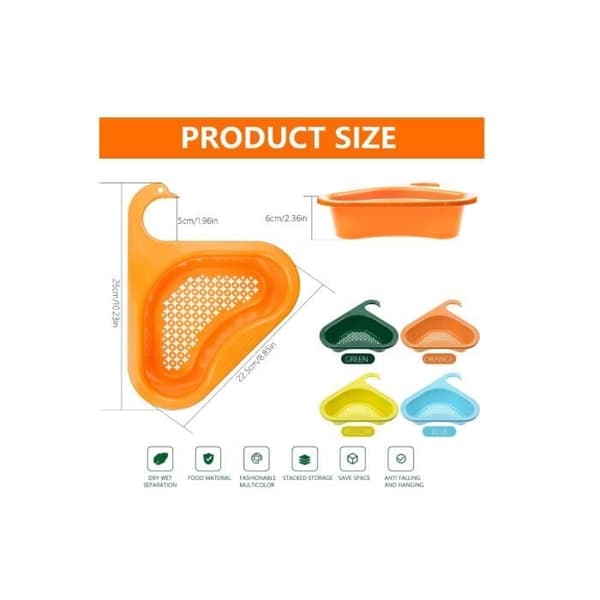 Vaskesi - Uspecificeret - Trekant - 4 Stykker - Tyk PP - Praktisk Opbevaring