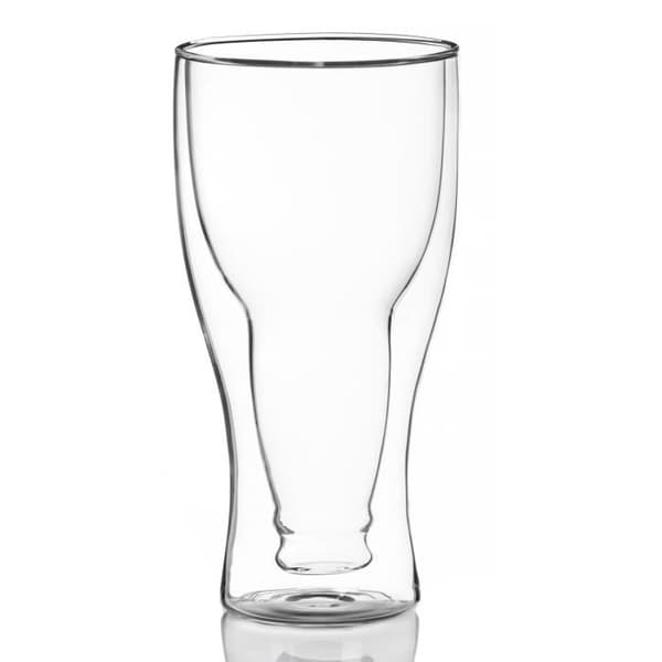 Ölglas - Inside Out - 2 stycken - Munblåst glas - Tål maskindisk - Vit
