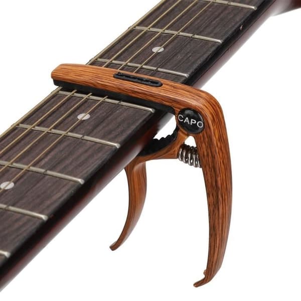 ZJCHAO Gitarr Capo + 5 Plektrum + Plektrumhållare för 6/12 Strängad Elgitarr, Bas, Ukulele, Banjo, Mandolin