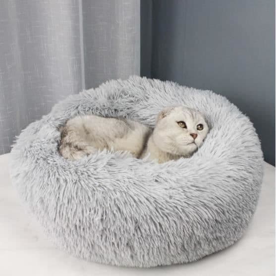 (Ljusgrå) Katt-/Hundkorg - Varm - 60 cm - Ljusgrå Light gray