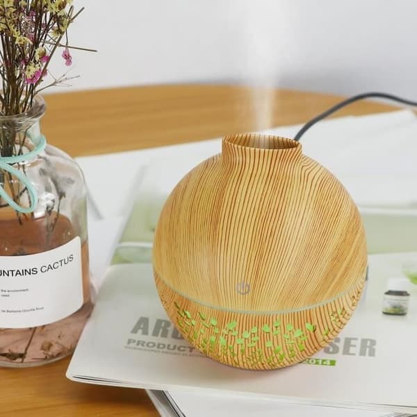 Farge Essensiell Olje og Aromadiffuser, Mini Luftfukter, USB, Aromaterapi Mist