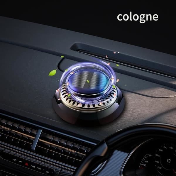 Solarbil Luftfrisker Diffuser, Solar Eterisk Olje Diffuser for Bil, Lukter Godt i Bilen Din