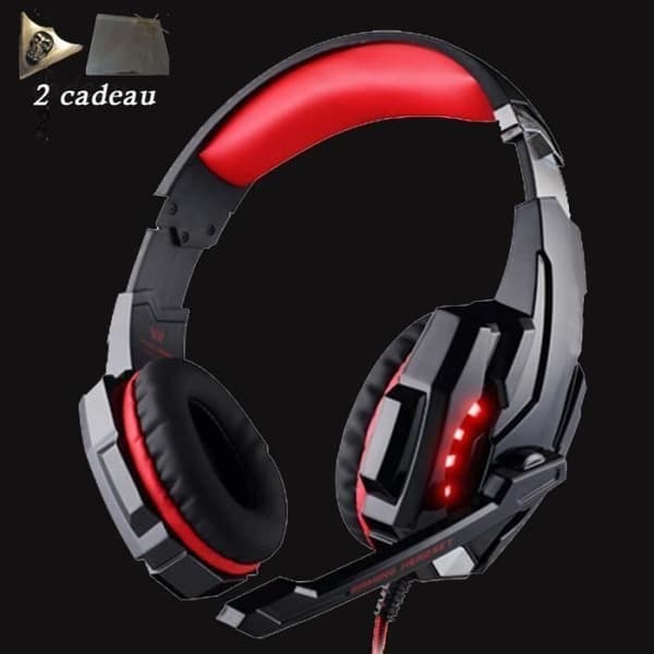 7.1 Gaming Headset kompatibelt med PS4 - 3,5 mm USB - mikrofon og LED