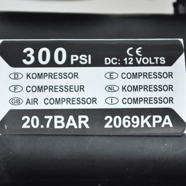 12V Bil Auto Elektrisk Pump Bärbar Luftkompressor 300 PSI Däckpump