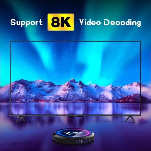 K98 PLUS Android TV Box - HK1RBOX - Multimediaspelare - 4GB RAM 32GB ROM