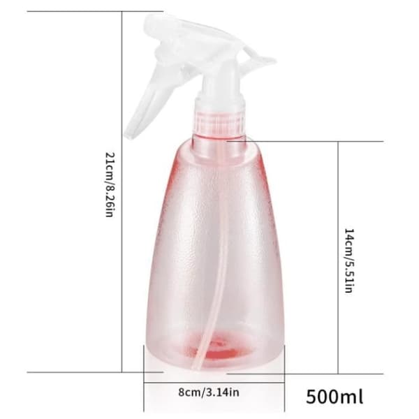 3 stycken tomma 500ML sprayflaskor, sprayflaskor i plast, tom sprayflaska, tom pumpflaska för hushållsbruk