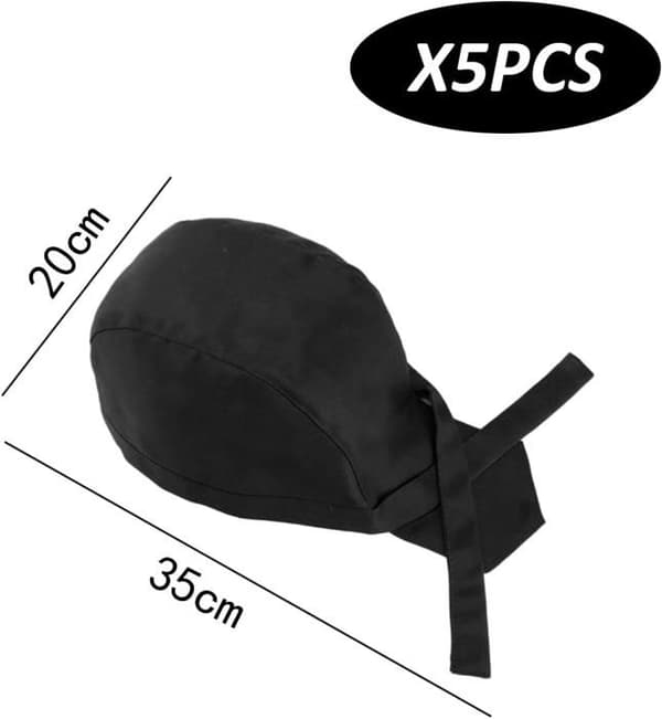 (Svart) Köksfläktar - Ej specificerat - 5-pack - Justerbar - Polyester - Svart Black