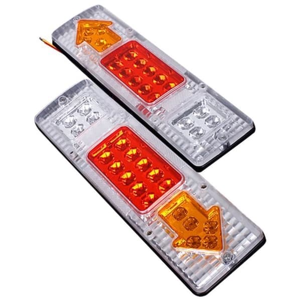 2 stk. 12v 75LED Bagstopindikatorlys til båd, bil, trailer, lastbil