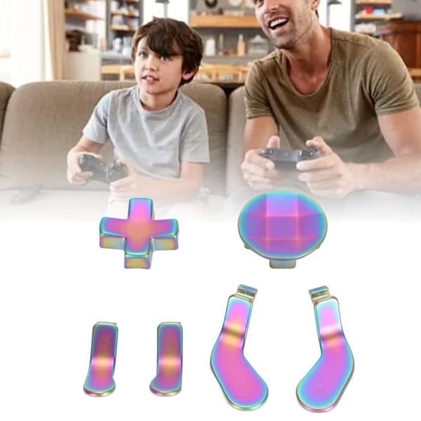 (Blå Violet) Metal udskiftningsdele sæt til Xbox One Elite Series 2 controller - Blå Lilla Blue Violet