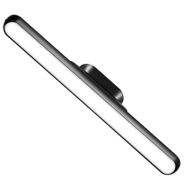 LED Skrivebordslampe til Underskabe, Vægmonteret Natlampe med Tre Variable Hastigheder, Sort, Stil 2