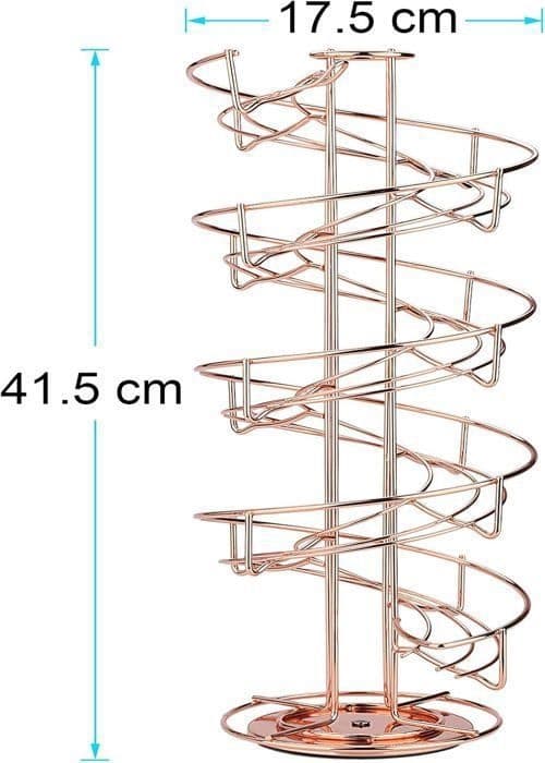 Eggedispenser - Uspesifisert - Spiral - 360 grader - Metall - Beige