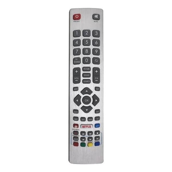 Fjärrkontroll - RNCYN - Sharp Aquos - Silver - Smart TV-kompatibel - Netflix